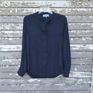 Apiece Apart Silk Button Down Blouse Size 2